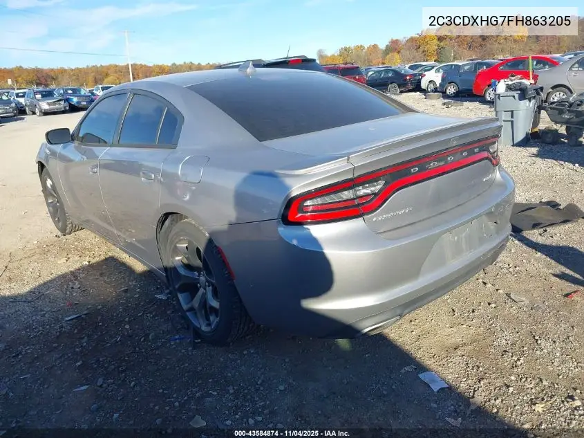 2C3CDXHG7FH863205 2015 Dodge Charger Sxt