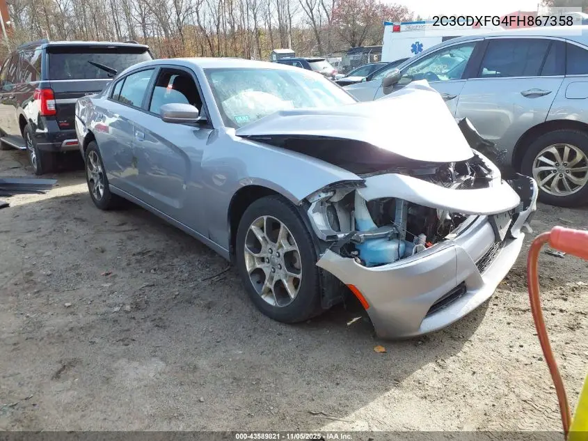2C3CDXFG4FH867358 2015 Dodge Charger Se