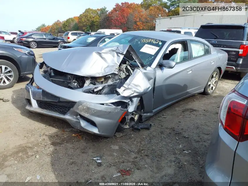 2C3CDXFG4FH867358 2015 Dodge Charger Se