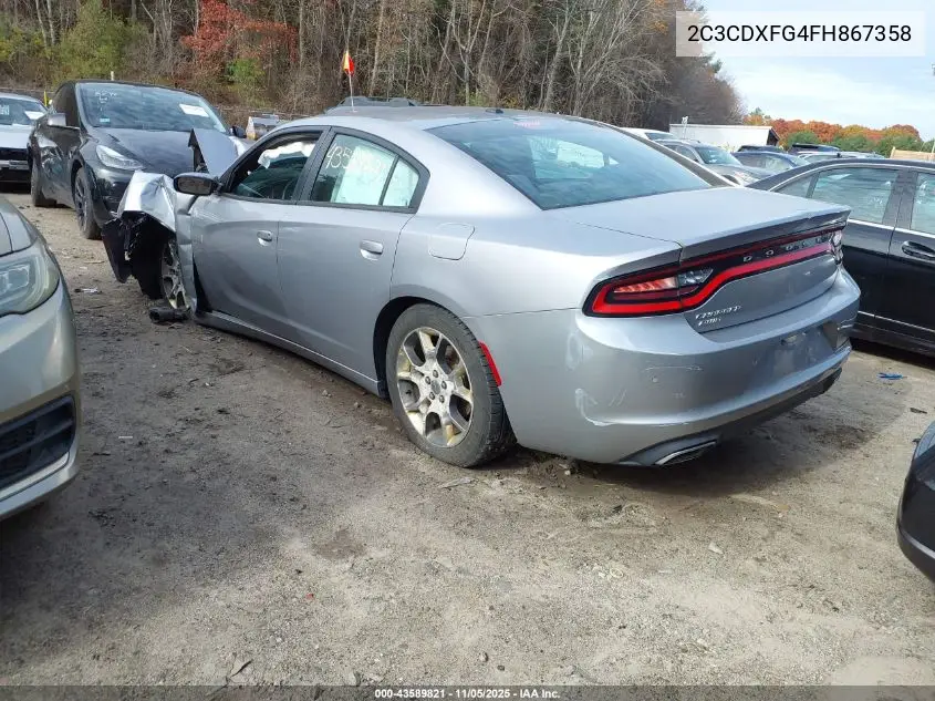 2C3CDXFG4FH867358 2015 Dodge Charger Se