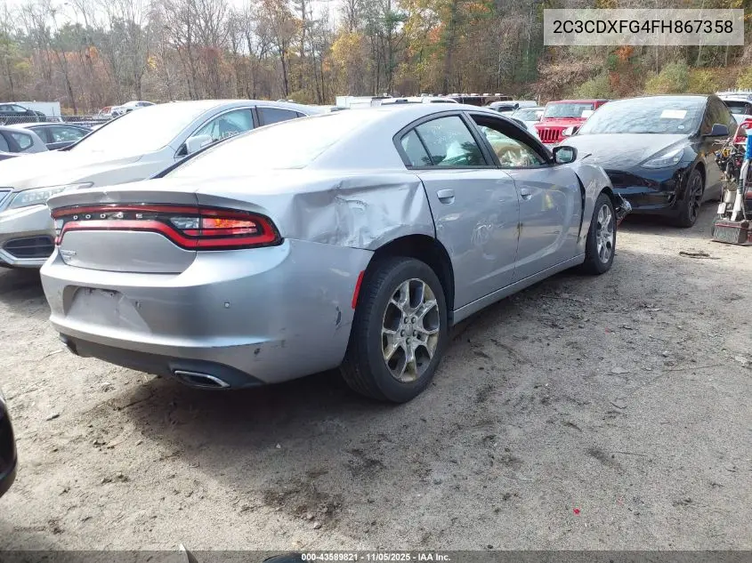 2C3CDXFG4FH867358 2015 Dodge Charger Se