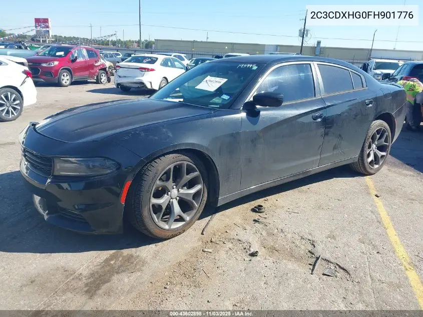 2C3CDXHG0FH901776 2015 Dodge Charger Sxt