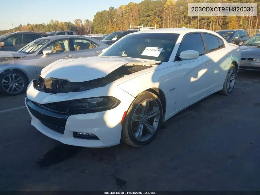 2C3CDXCT9FH820036 2015 Dodge Charger R/T