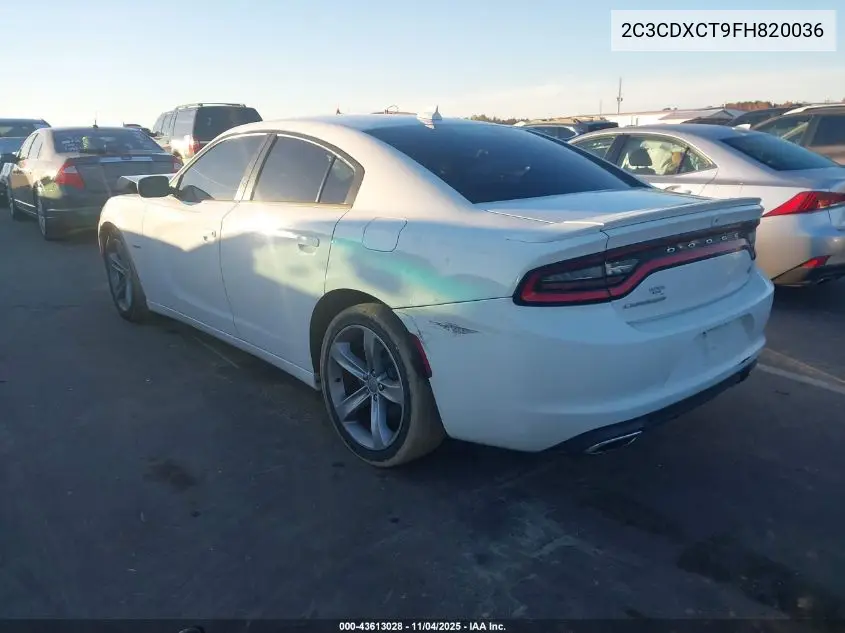 2C3CDXCT9FH820036 2015 Dodge Charger R/T