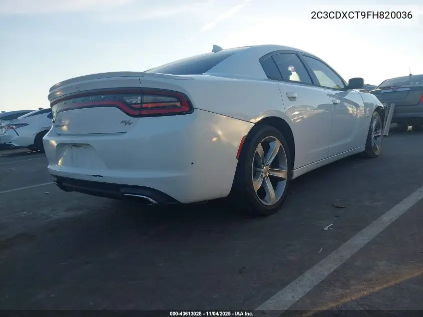 2C3CDXCT9FH820036 2015 Dodge Charger R/T