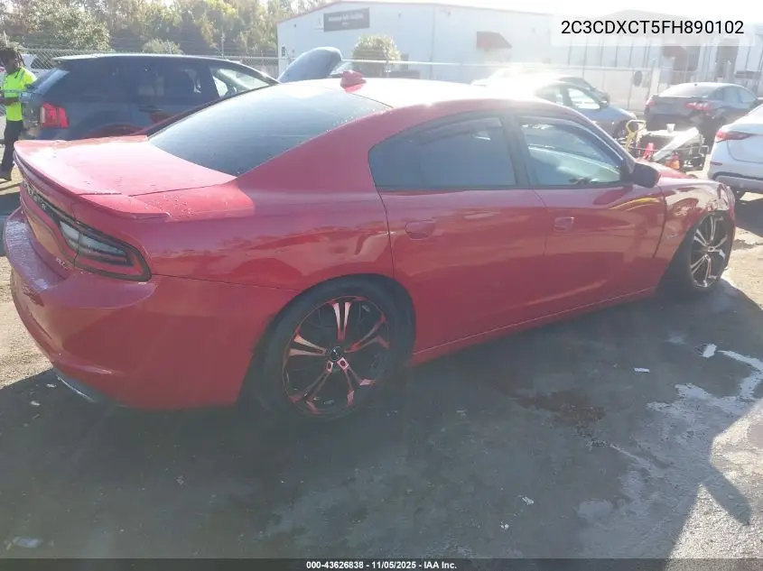 2C3CDXCT5FH890102 2015 Dodge Charger R/T