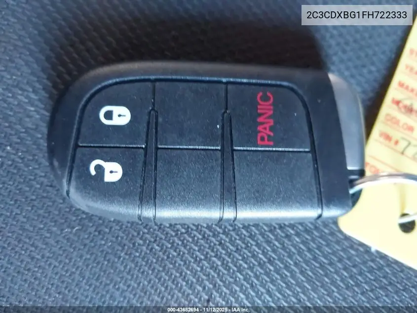 2C3CDXBG1FH722333 2015 Dodge Charger Se