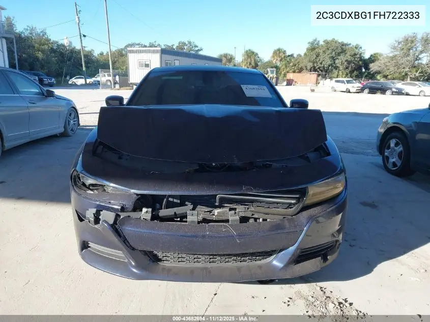 2C3CDXBG1FH722333 2015 Dodge Charger Se