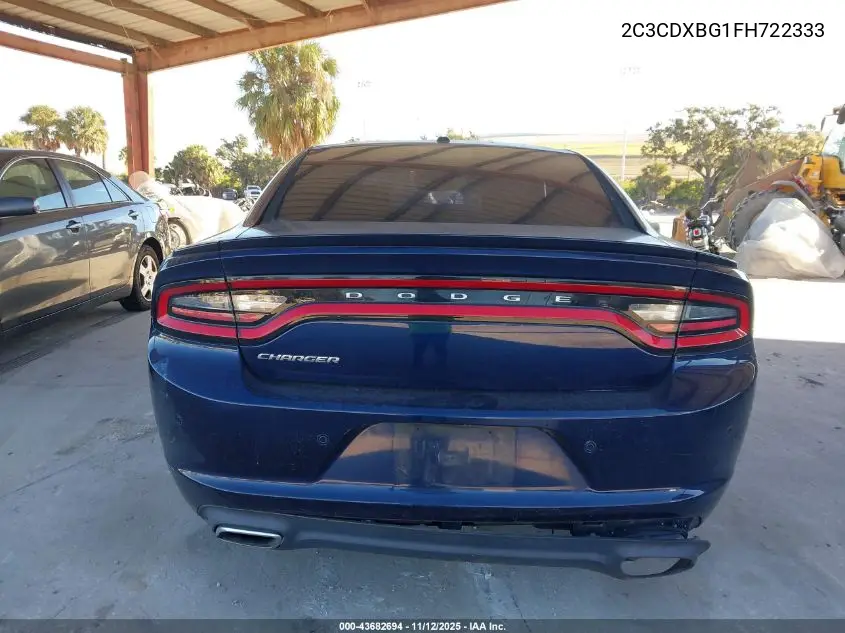 2C3CDXBG1FH722333 2015 Dodge Charger Se