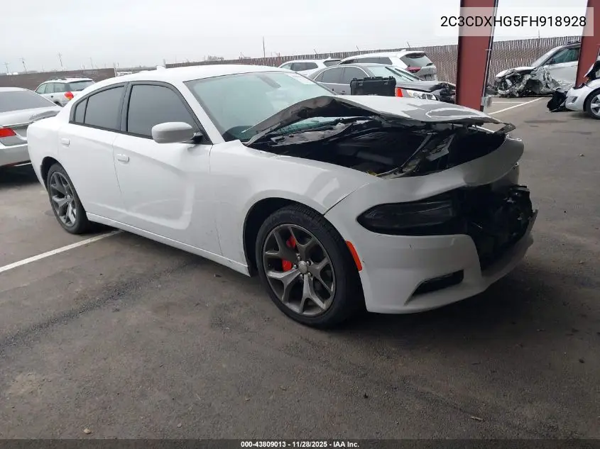 2C3CDXHG5FH918928 2015 Dodge Charger Sxt