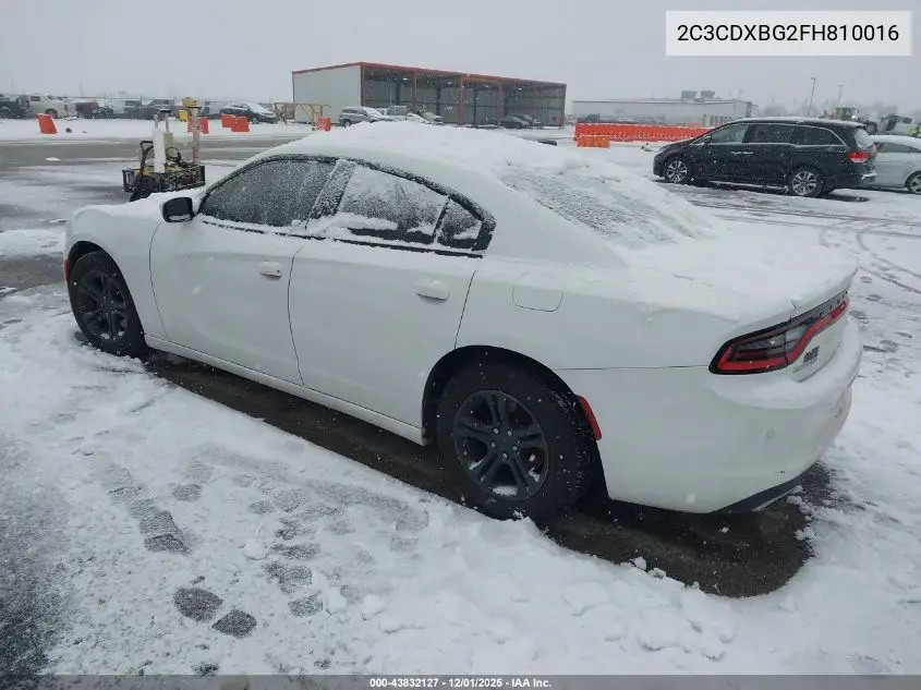 2C3CDXBG2FH810016 2015 Dodge Charger Se