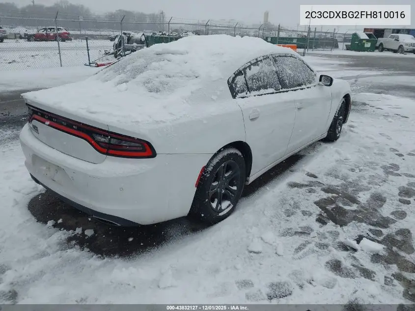 2C3CDXBG2FH810016 2015 Dodge Charger Se
