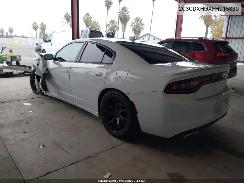 2C3CDXHGXFH915880 2015 Dodge Charger Sxt