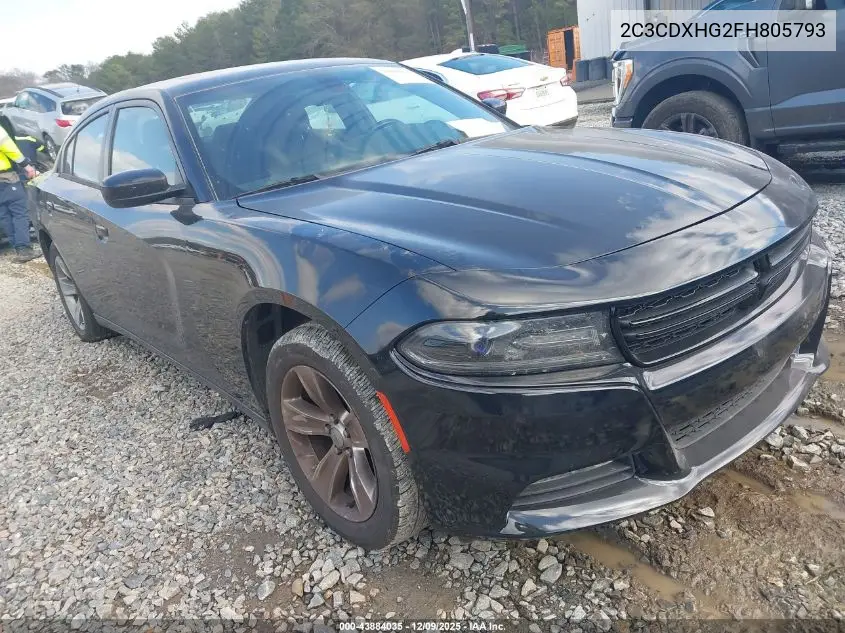 2C3CDXHG2FH805793 2015 Dodge Charger Sxt
