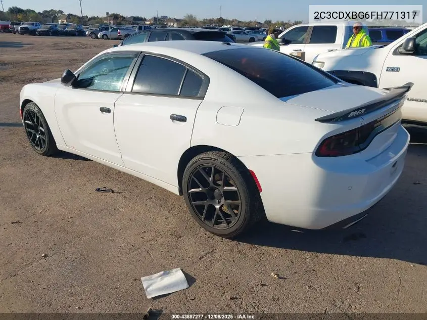2C3CDXBG6FH771317 2015 Dodge Charger Se