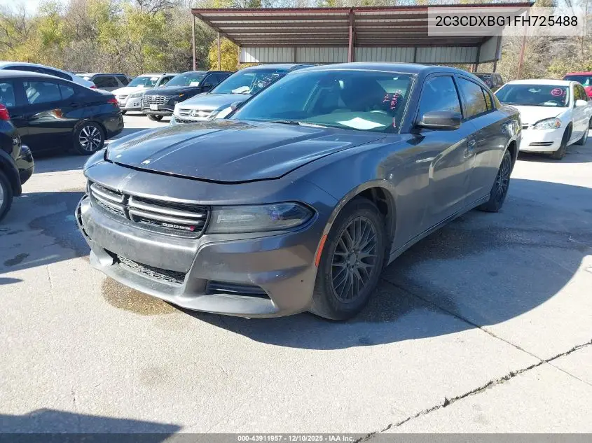 2C3CDXBG1FH725488 2015 Dodge Charger Se