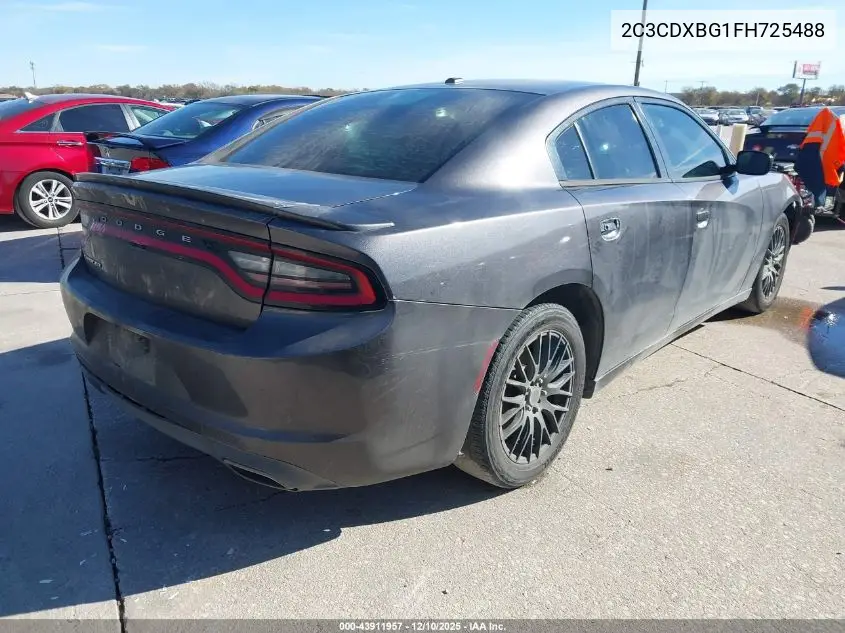 2C3CDXBG1FH725488 2015 Dodge Charger Se