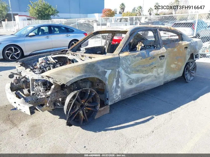 2C3CDXCT3FH916647 2015 Dodge Charger Road/Track