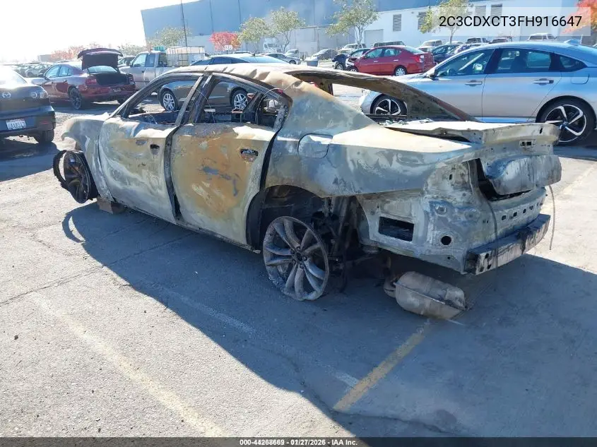 2C3CDXCT3FH916647 2015 Dodge Charger Road/Track