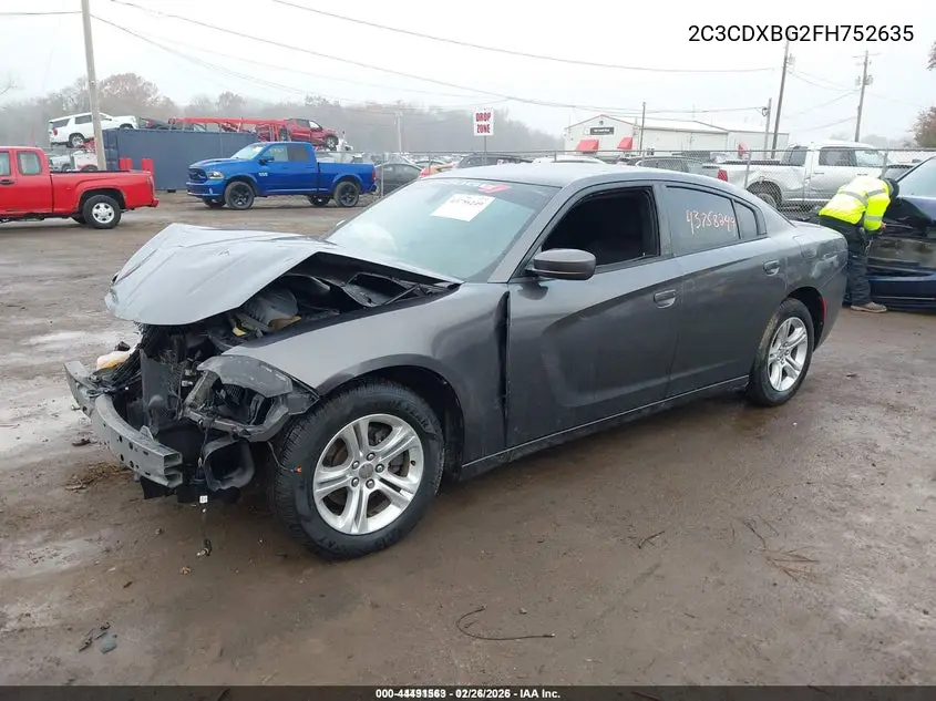 2C3CDXBG2FH752635 2015 Dodge Charger Se