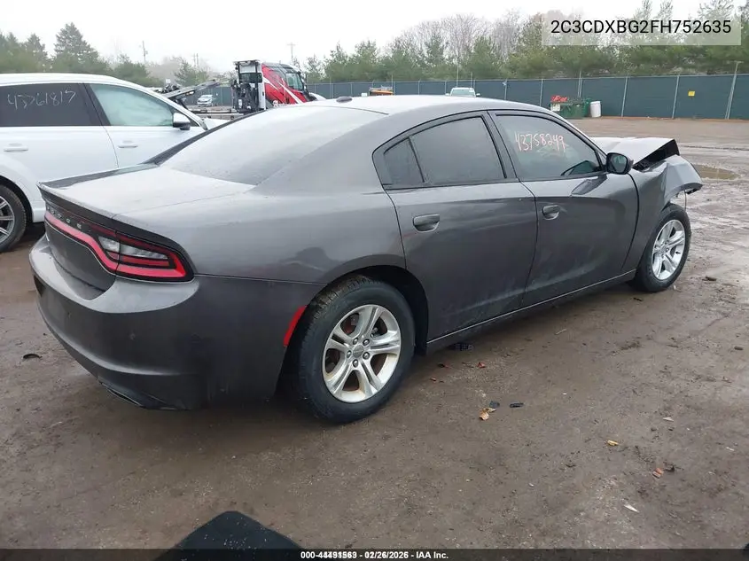 2C3CDXBG2FH752635 2015 Dodge Charger Se