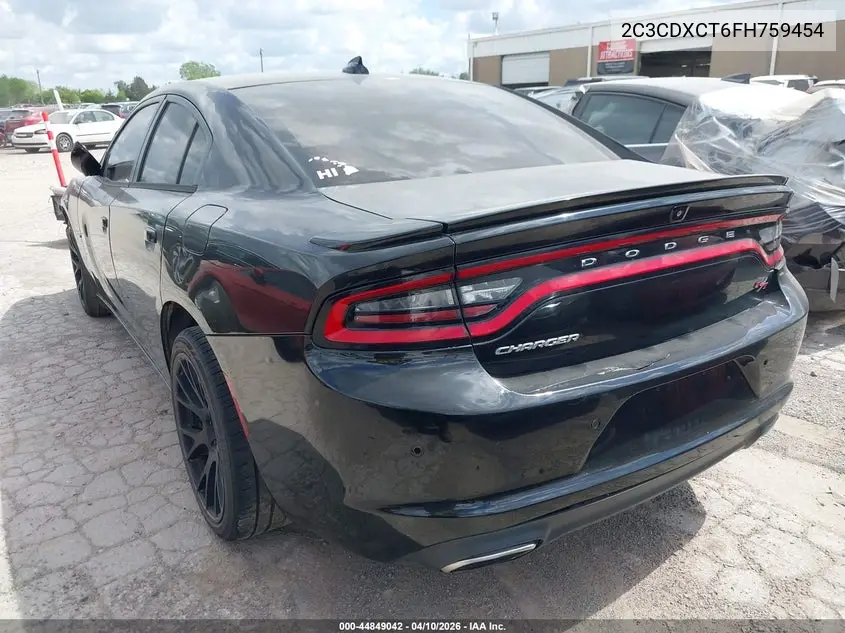 2C3CDXCT6FH759454 2015 Dodge Charger Road/Track