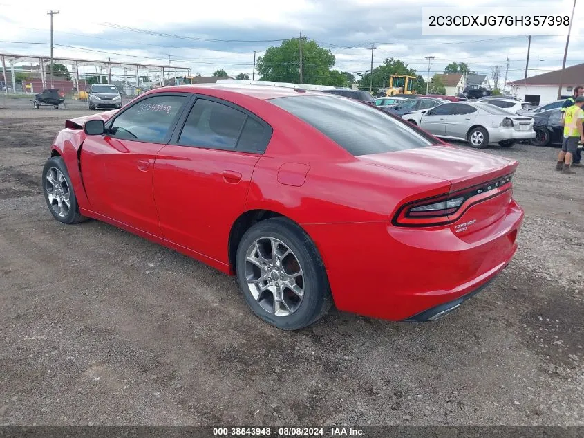 2C3CDXJG7GH357398 2016 Dodge Charger Sxt