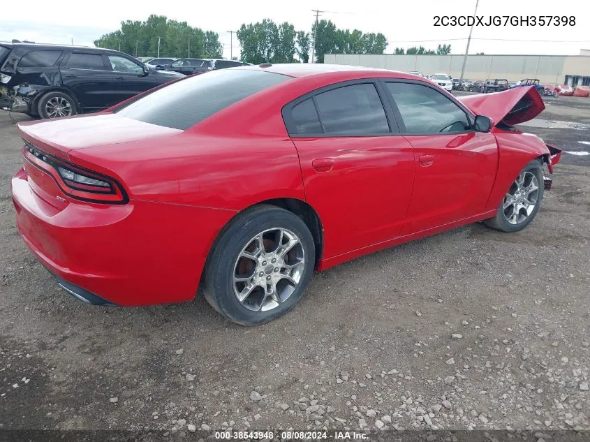 2C3CDXJG7GH357398 2016 Dodge Charger Sxt