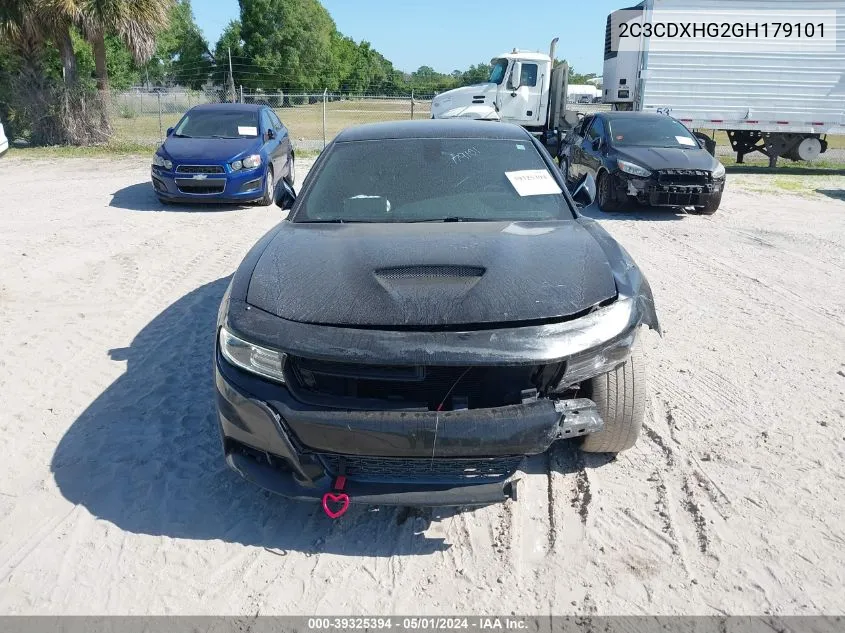 2016 Dodge Charger Sxt VIN: 2C3CDXHG2GH179101 Lot: 39325394