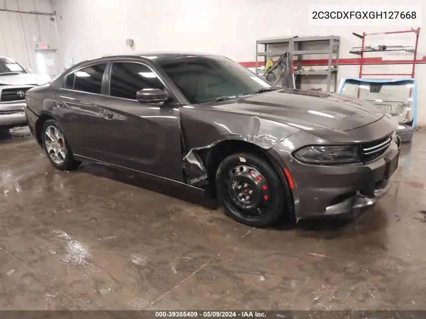 2016 Dodge Charger Se VIN: 2C3CDXFGXGH127668 Lot: 39385409