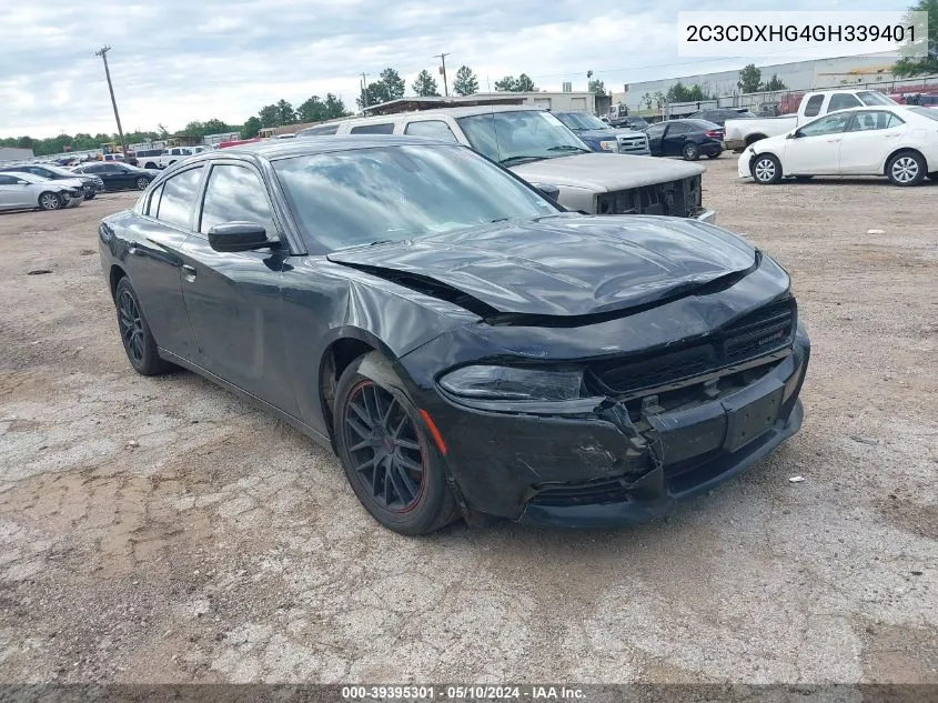 2C3CDXHG4GH339401 2016 Dodge Charger Sxt