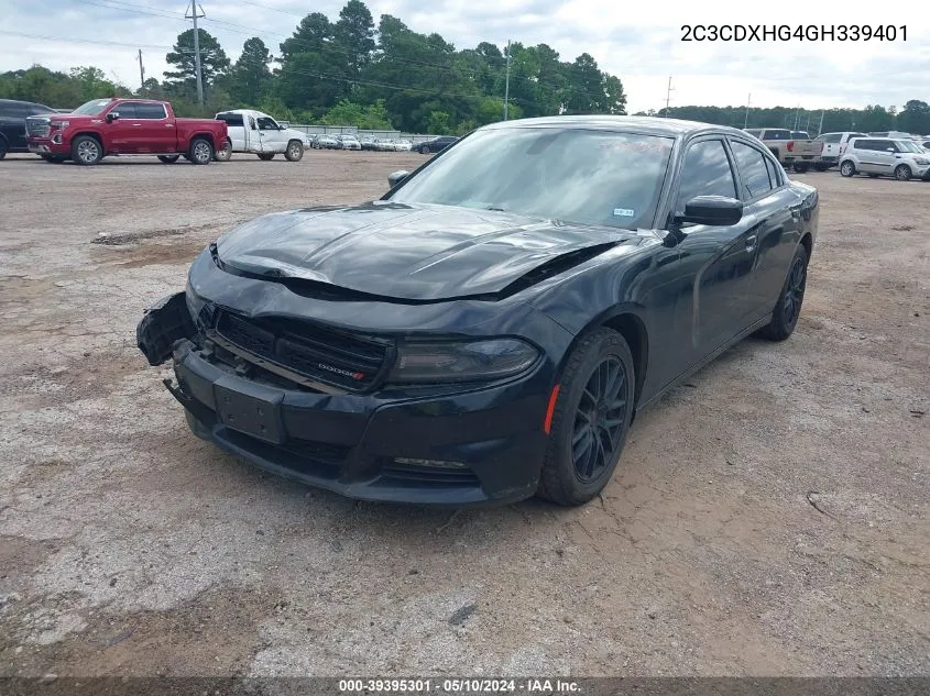 2C3CDXHG4GH339401 2016 Dodge Charger Sxt