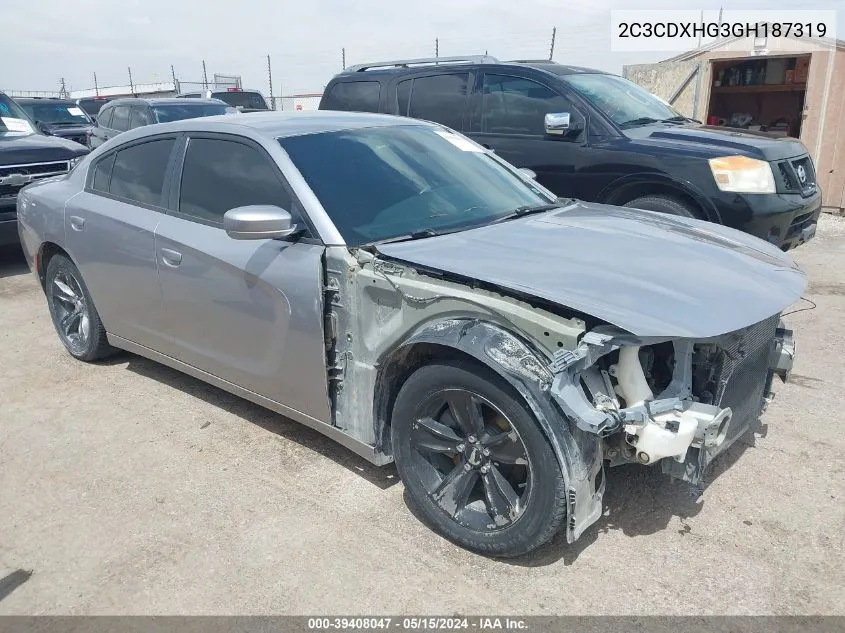 2C3CDXHG3GH187319 2016 Dodge Charger Sxt