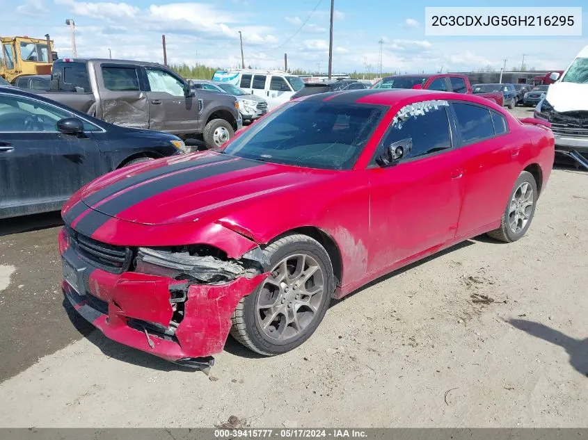 2016 Dodge Charger Sxt VIN: 2C3CDXJG5GH216295 Lot: 39415777