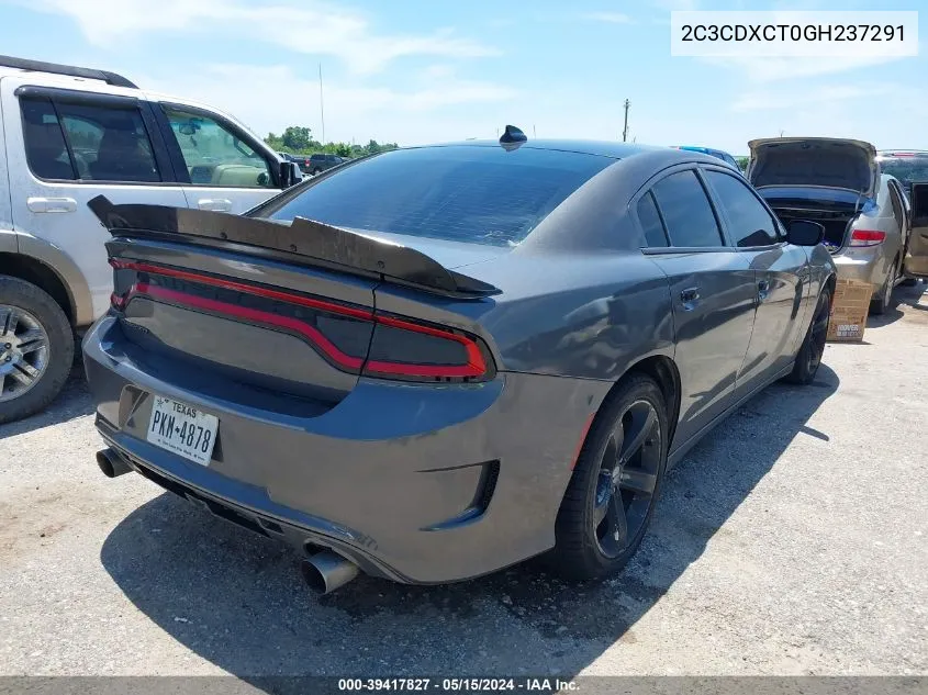 2016 Dodge Charger R/T VIN: 2C3CDXCT0GH237291 Lot: 39417827