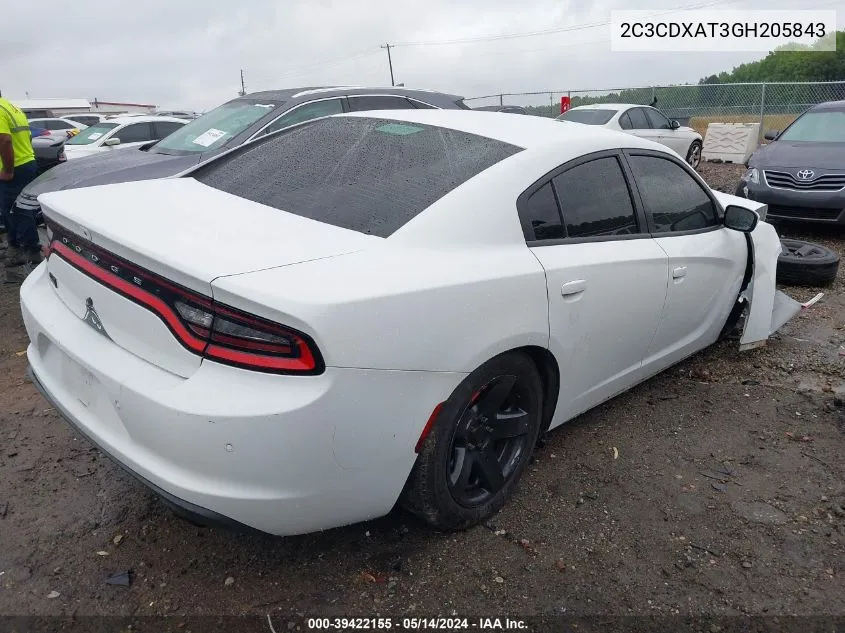 2C3CDXAT3GH205843 2016 Dodge Charger Police