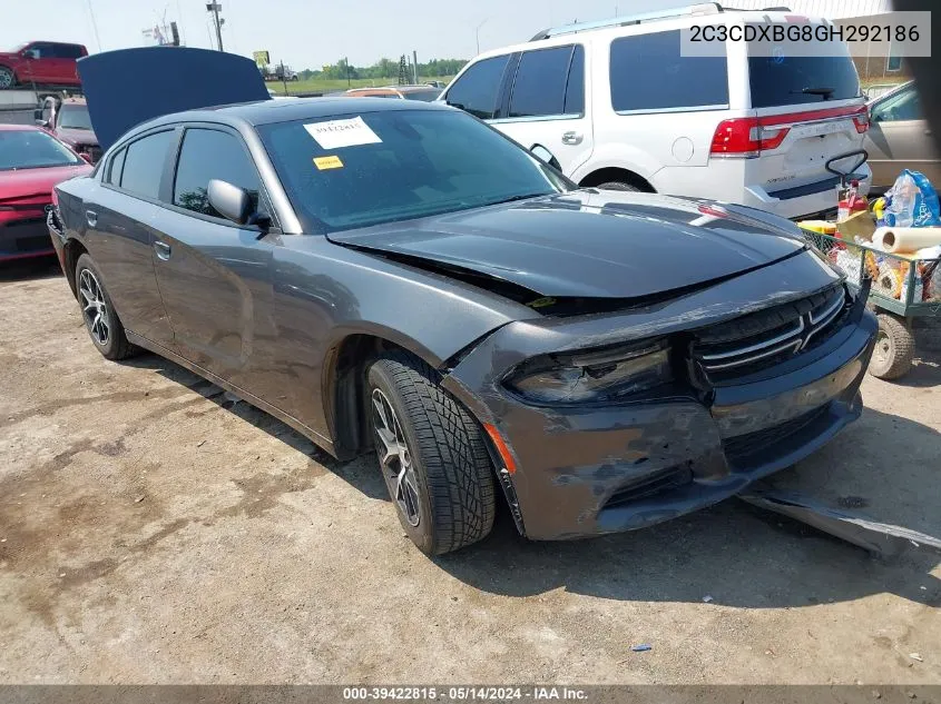 2016 Dodge Charger Se VIN: 2C3CDXBG8GH292186 Lot: 39422815