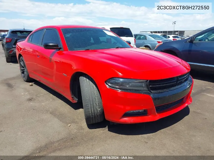 2016 Dodge Charger R/T VIN: 2C3CDXCT8GH272550 Lot: 39444721