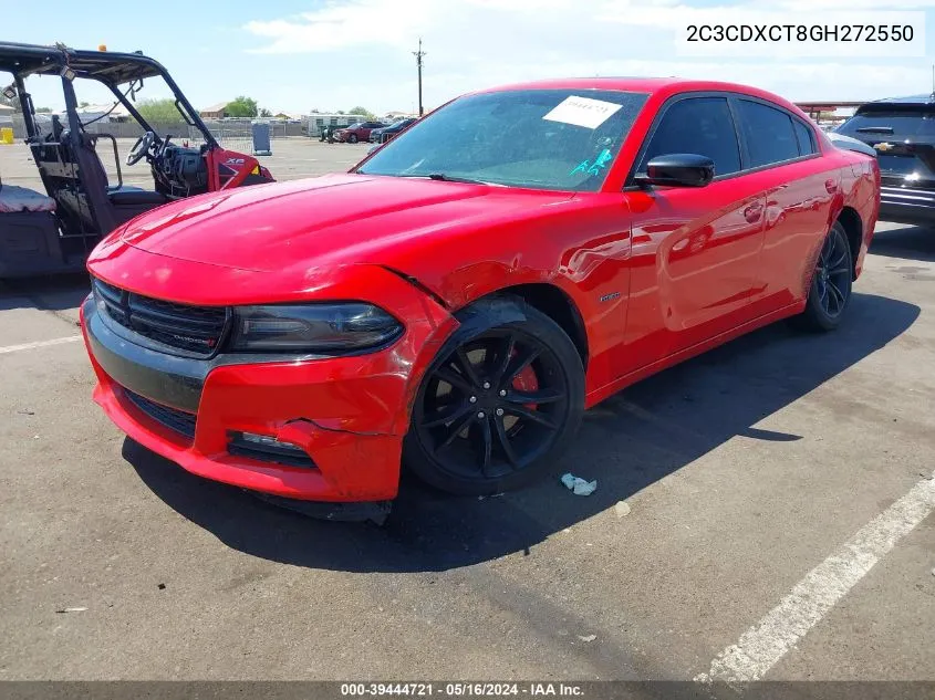 2016 Dodge Charger R/T VIN: 2C3CDXCT8GH272550 Lot: 39444721