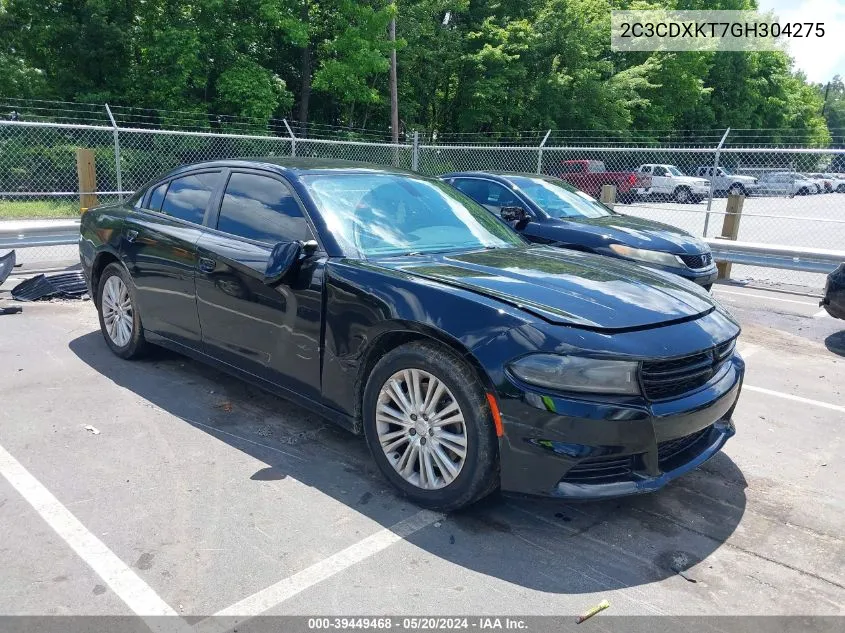 2016 Dodge Charger Police VIN: 2C3CDXKT7GH304275 Lot: 39449468