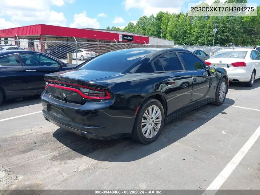 2016 Dodge Charger Police VIN: 2C3CDXKT7GH304275 Lot: 39449468