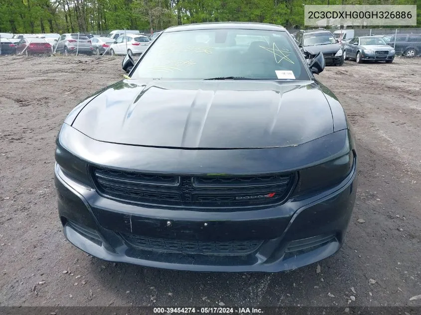 2C3CDXHG0GH326886 2016 Dodge Charger Sxt