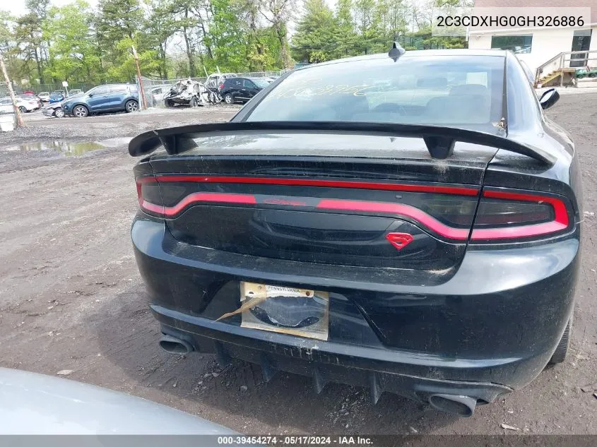 2C3CDXHG0GH326886 2016 Dodge Charger Sxt