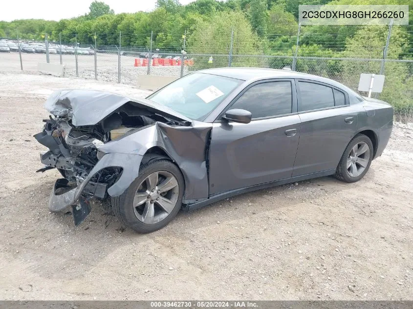 2C3CDXHG8GH266260 2016 Dodge Charger Sxt