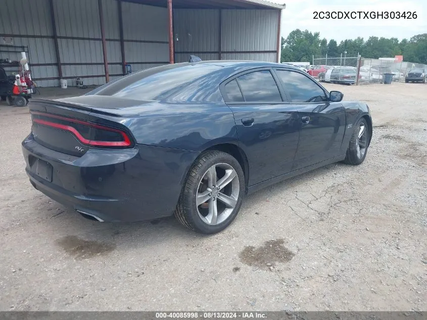 2C3CDXCTXGH303426 2016 Dodge Charger R/T