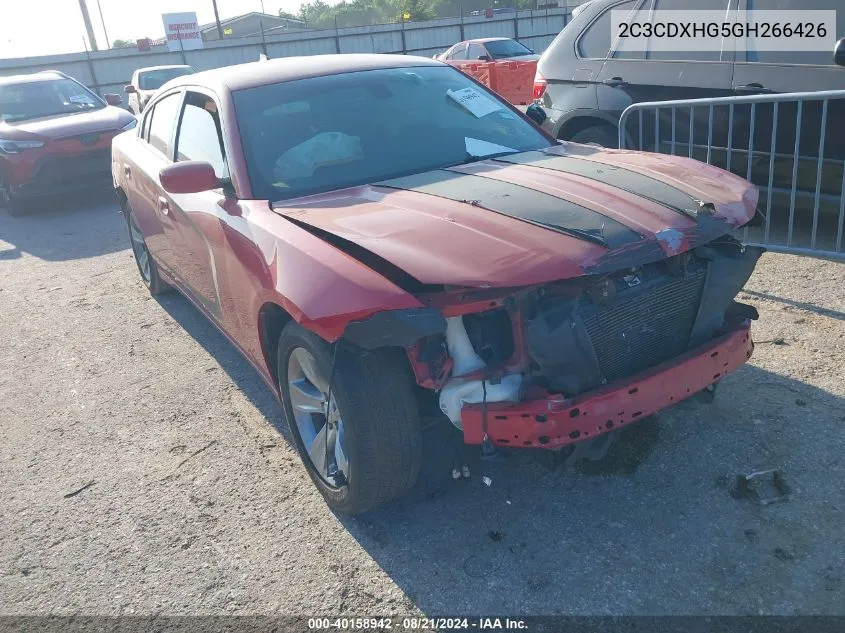 2C3CDXHG5GH266426 2016 Dodge Charger Sxt