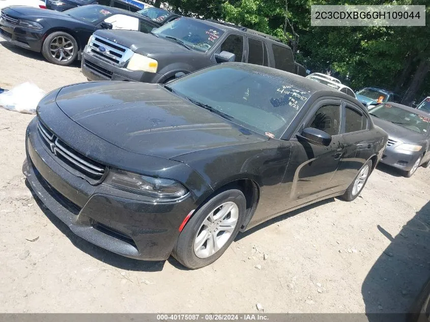 2016 Dodge Charger Se VIN: 2C3CDXBG6GH109044 Lot: 40175087