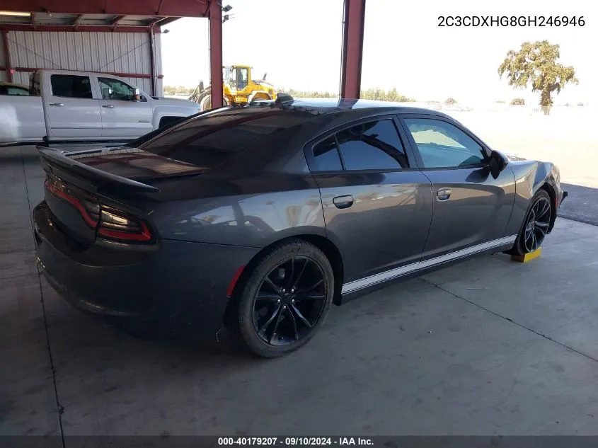 2C3CDXHG8GH246946 2016 Dodge Charger Sxt