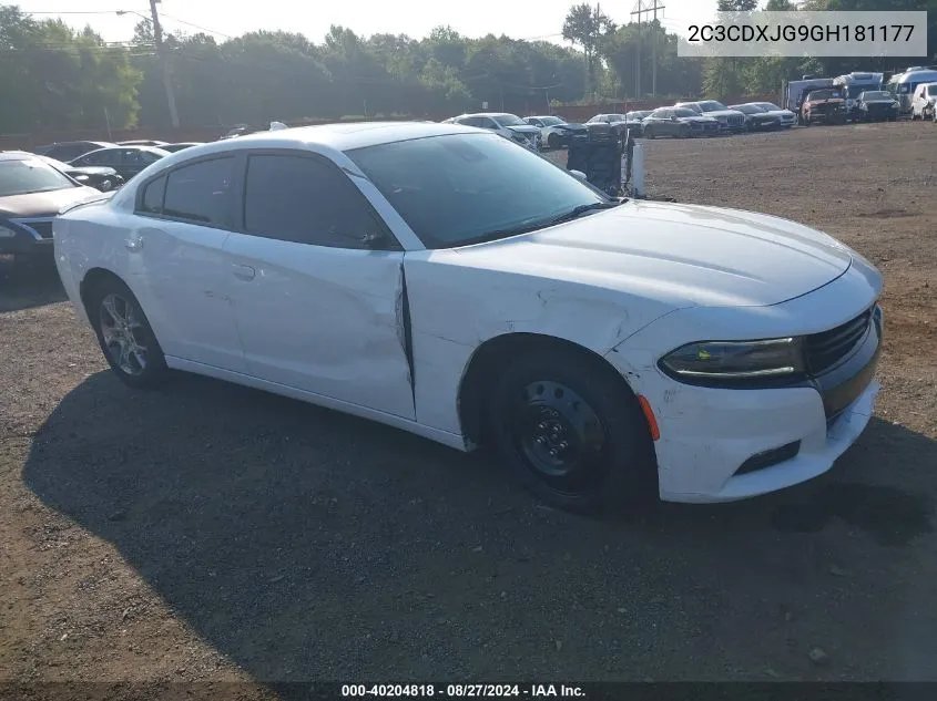 2016 Dodge Charger Sxt VIN: 2C3CDXJG9GH181177 Lot: 40204818