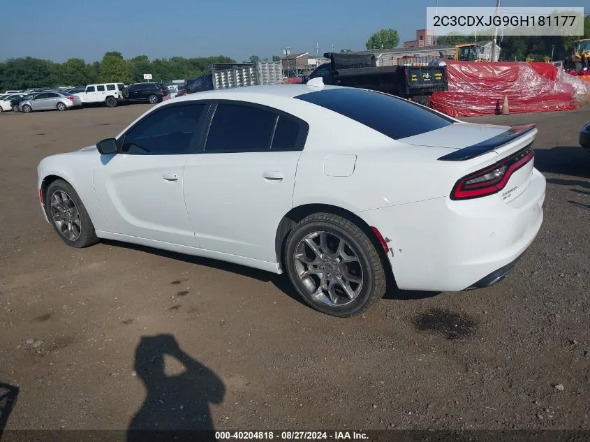 2C3CDXJG9GH181177 2016 Dodge Charger Sxt